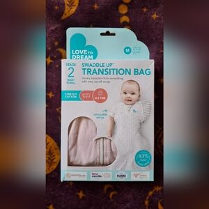 Love to Dream Pink and White Transition Bag